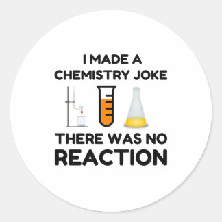 Kemistiskt skämt från älskare vid Ley Science Runt Klistermärke