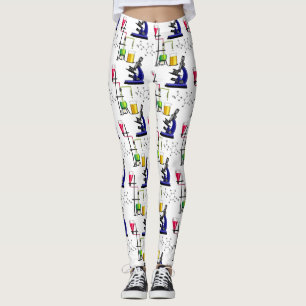 Kemiuppsättningdamasker Leggings
