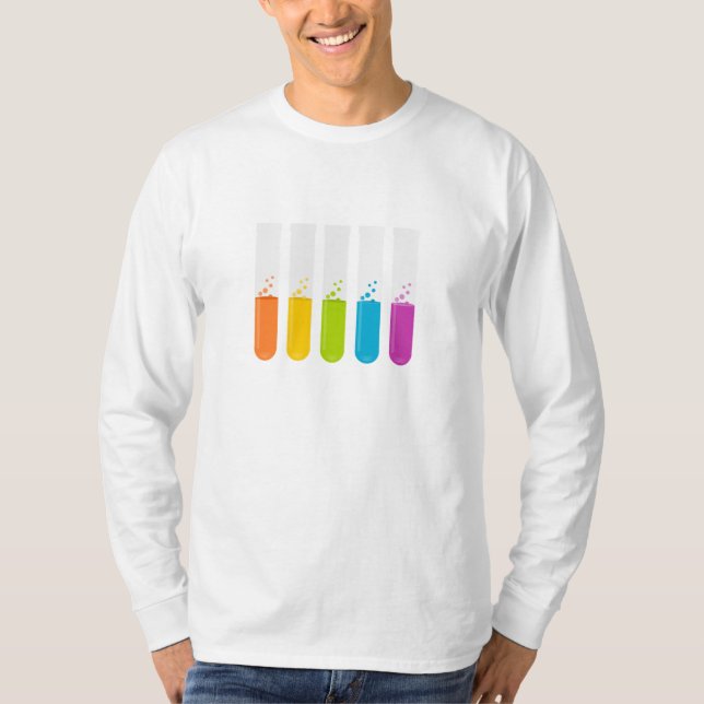 Kemivetenskapsprovrör T Shirt (Framsida)