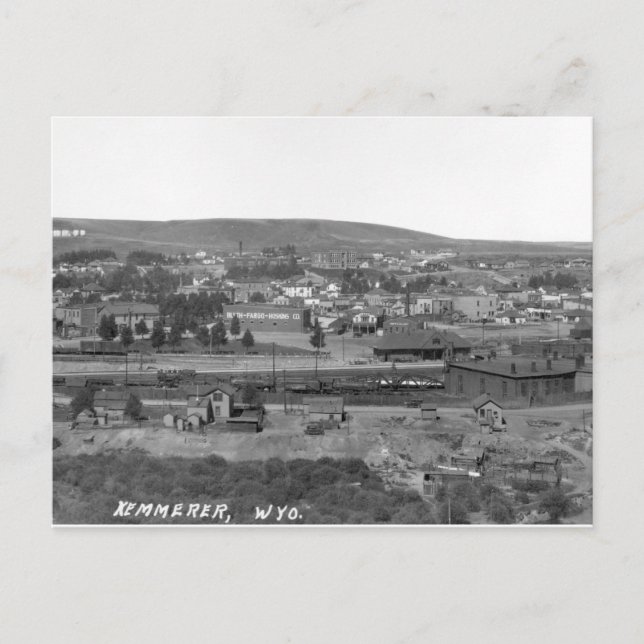 Kemmerer Wyoming, circa 1920 Vykort (Framsida)