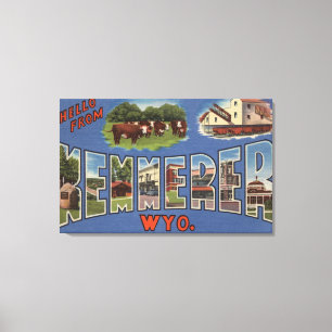 Kemmerer Wyoming - stora brevplatser Canvastryck