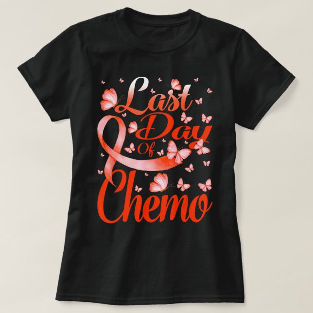 Kemo Leukemi Awareness Butterfly T Shirt (Design framsida)