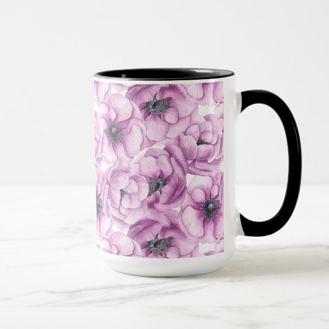 Kemonblommor, vattenfärg mönster mugg (Höger)