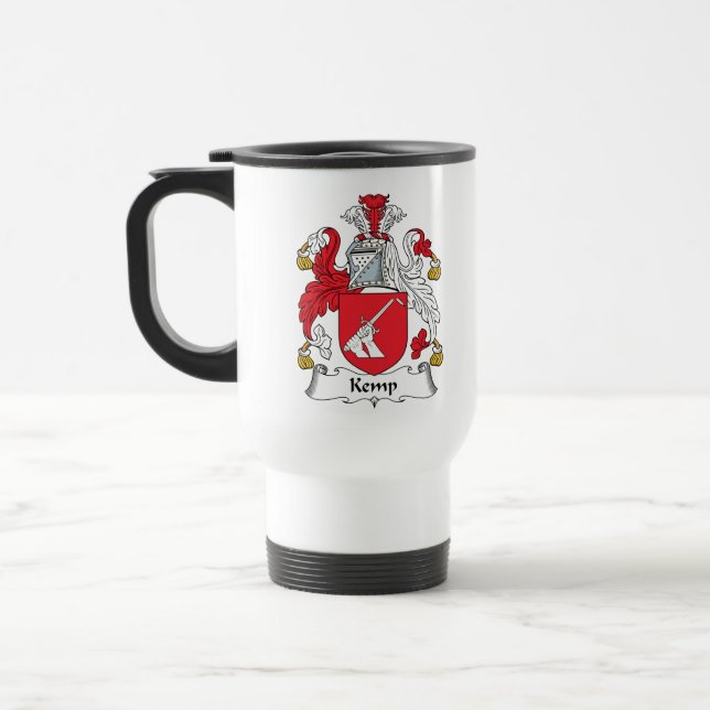 Kemp familjvapensköld resemugg (Vänster)