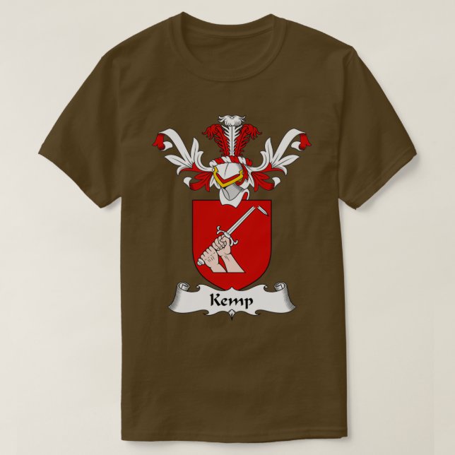 Kemp Jackar Arm Family Crest T Shirt (Design framsida)