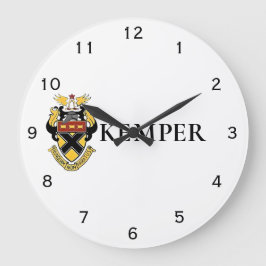 Kemper Militärskola och College Wall Stor Klocka