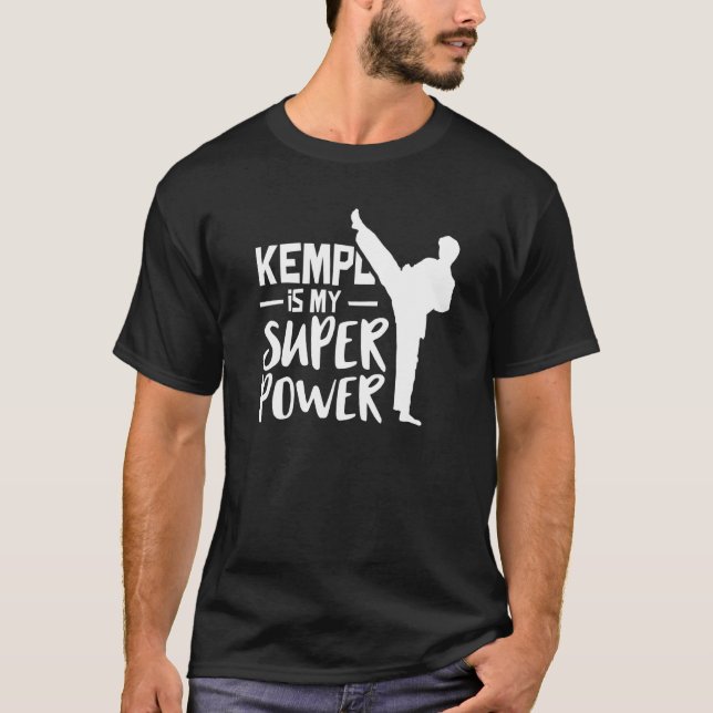 Kempo är min supermakt Kenpo Karate Shaolin Martia T Shirt (Framsida)