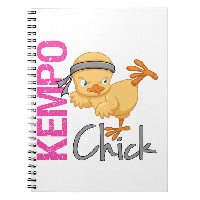 Kempo chick anteckningsbok med spiral (Framsidan)