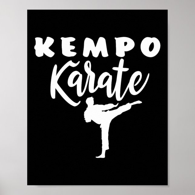 Kempo Karate Kenpo Martial Arts Shaolin Poster (Framsidan)