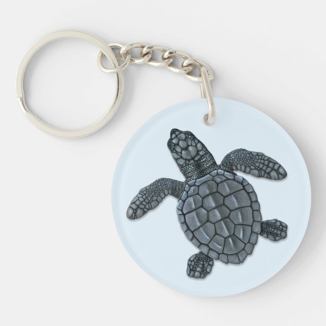 Kemps Hatchling Keychain för sköldpadda för Ridley (Framsidan)