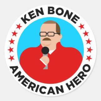 Ken Bone American Hero Stickers (runda) Runt Klistermärke