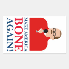 Ken Bone Stickers "Gör Amerika-benet igen" Rektangulärt Klistermärke