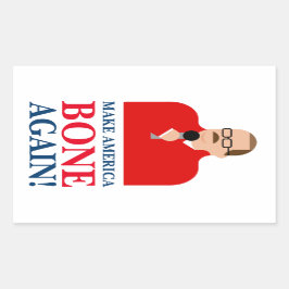 Ken Bone Stickers "Gör Amerika-benet igen" Rektangulärt Klistermärke