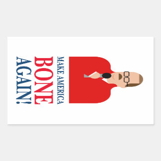 Ken Bone Stickers "Gör Amerika-benet igen" Rektangulärt Klistermärke