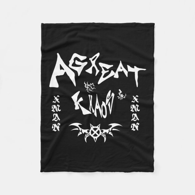 Ken Carson Merch Design Agc Fleecefilt (Framsidan)