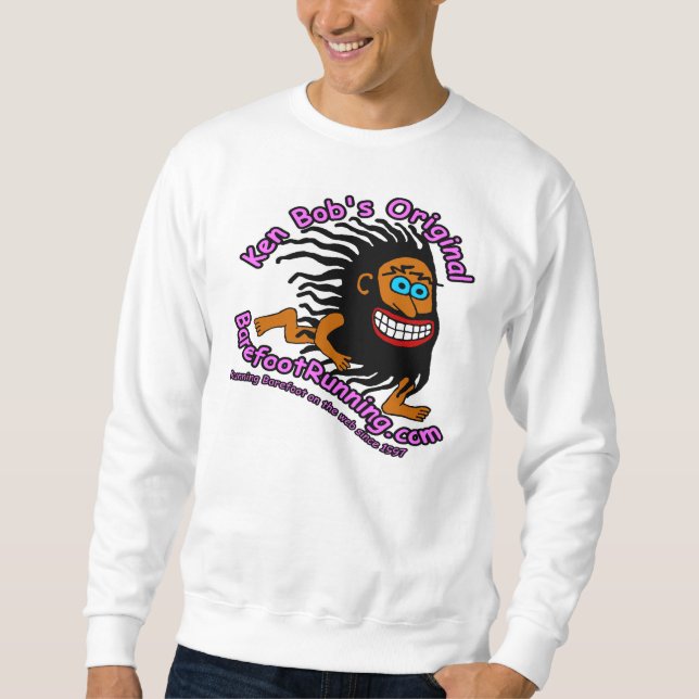 Ken egennamn original- BarefootRunning.com Sweatshirt (Framsida)
