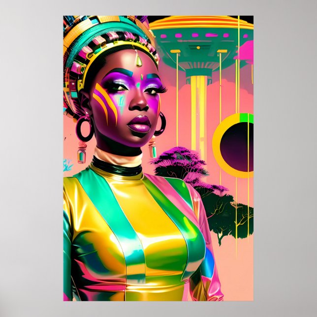 Ken Gage Afrofuturism One Science fiction Pop Poster (Framsidan)