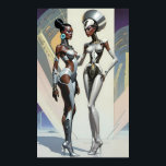 Ken Gage Afrofuturism Tre Science fiction Pop Poster<br><div class="desc">Afrofuturism tre. 2024,  Ken Gage. Digital konst: popsurrealism.</div>