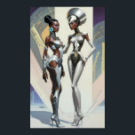 Ken Gage Afrofuturism Tre Science fiction Pop Poster<br><div class="desc">Afrofuturism tre. 2024,  Ken Gage. Digital konst: popsurrealism.</div>