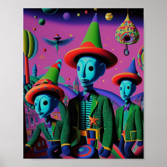 Ken Gage Fiesta Psychedelic Poster (Framsidan)