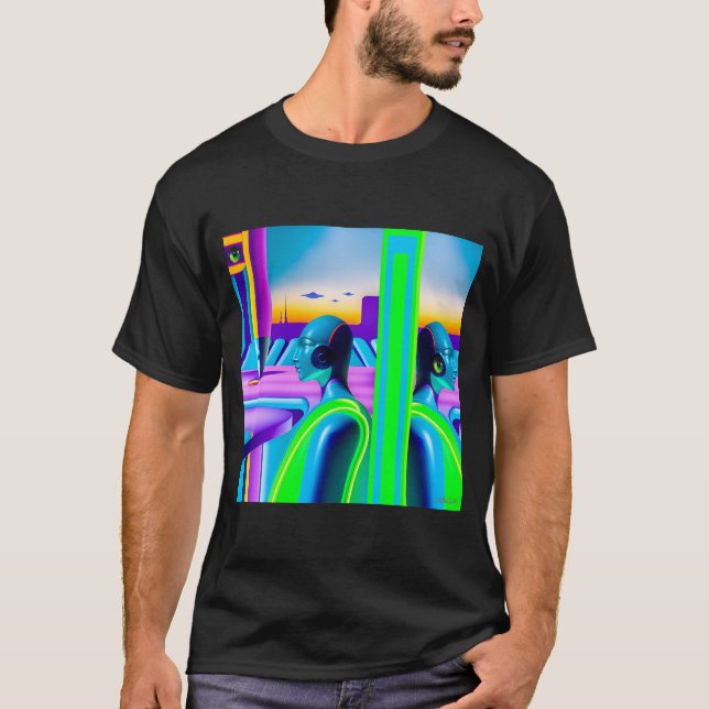 Ken Gage Future Spectrum Sci-Fi T Shirt (Framsida)