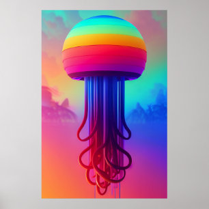 Ken Gage Jellyfish of the Himlar Poster