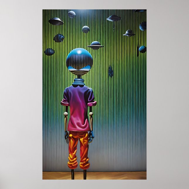 Ken Gage Keeper of Worlds Sci-Fi Fantasy Poster (Framsidan)