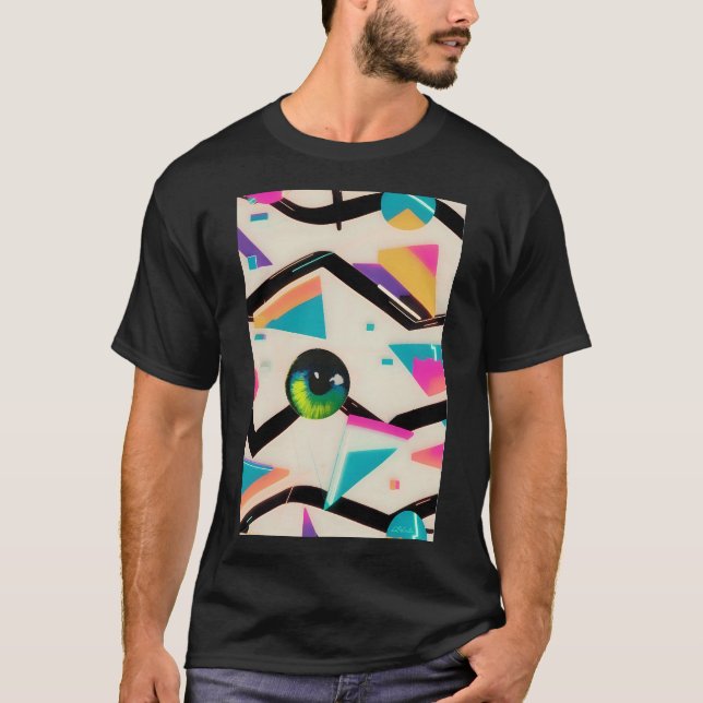 Ken Gage Memphis Design Group Popsicle Eyeball T Shirt (Framsida)