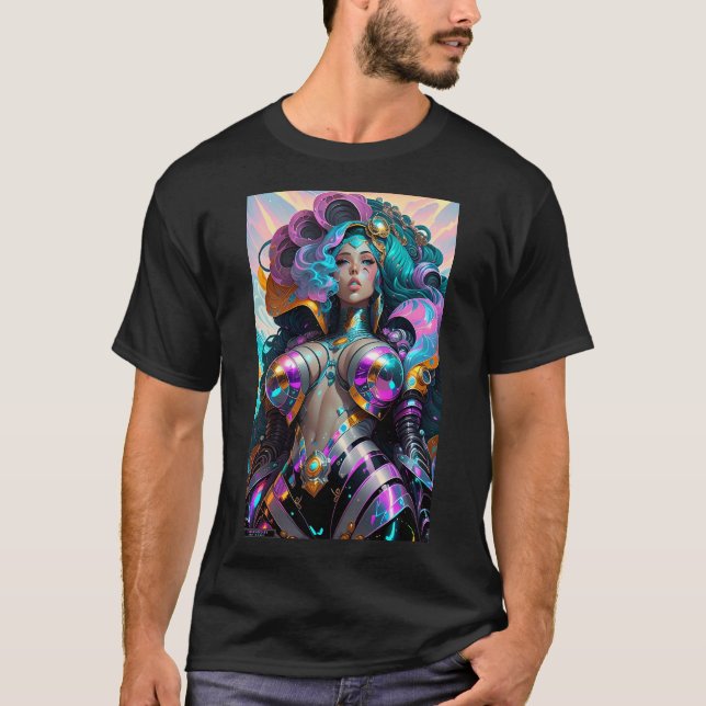 Ken Gage Queen of the Vapor-Rave Fantasy T Shirt (Framsida)