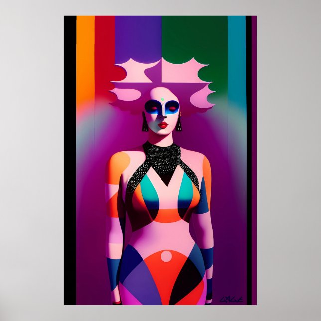 Ken Gage Rainbow's Gravity Pop Surrealism Poster (Framsidan)