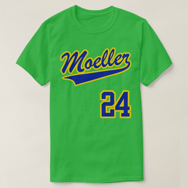 Ken Griffey Jr MOELLER Jersey Front Back Skriv ut T Shirt (Design framsida)