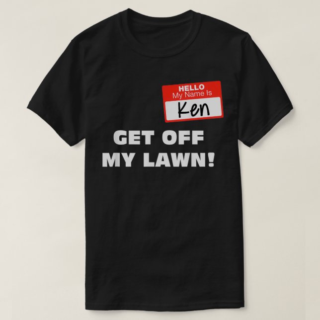 Ken Karen Halloween Costume kommer av min Gräsmatt T Shirt (Design framsida)