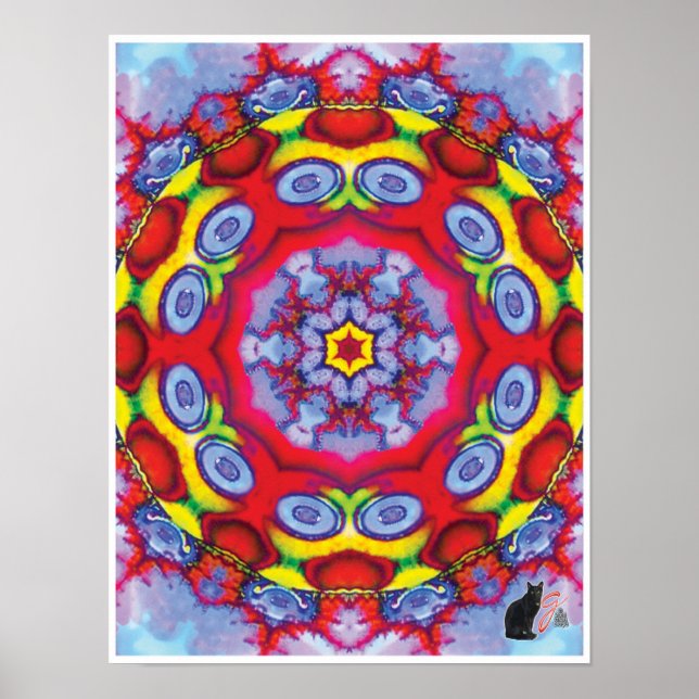 Ken Kinetic Collage Kaleidoscope Poster (Framsidan)