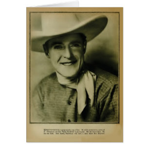 Ken Maynard 1926 vintage porträtt kort