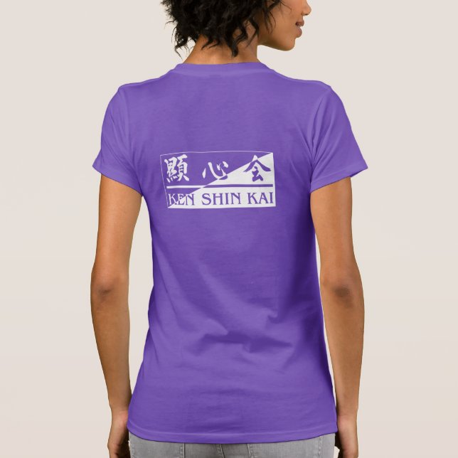 Ken Shin Kai club shirt - womens purple T (Baksida)