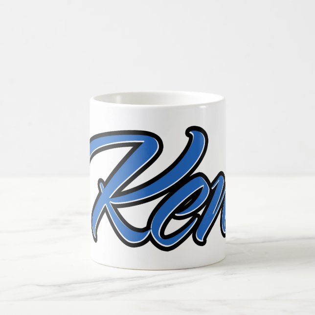 Ken Vorname Name blue Tasse Kaffeetasse Kaffemugg (Center)