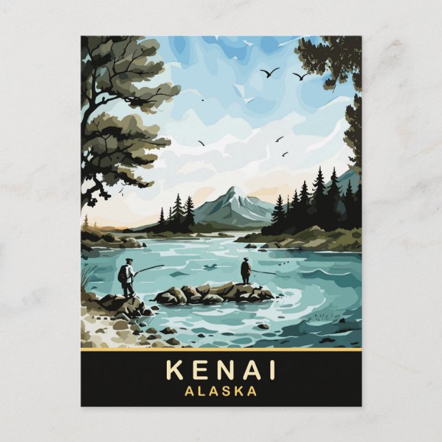 Kenai, Alaska, Vintage Resa  Vykort (Framsida)