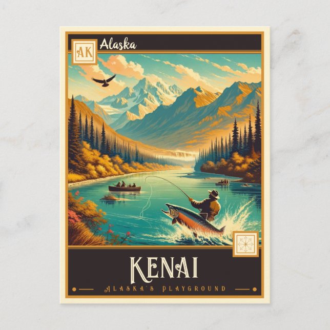 Kenai, Alaska | VINTAGE Vykort (Framsida)