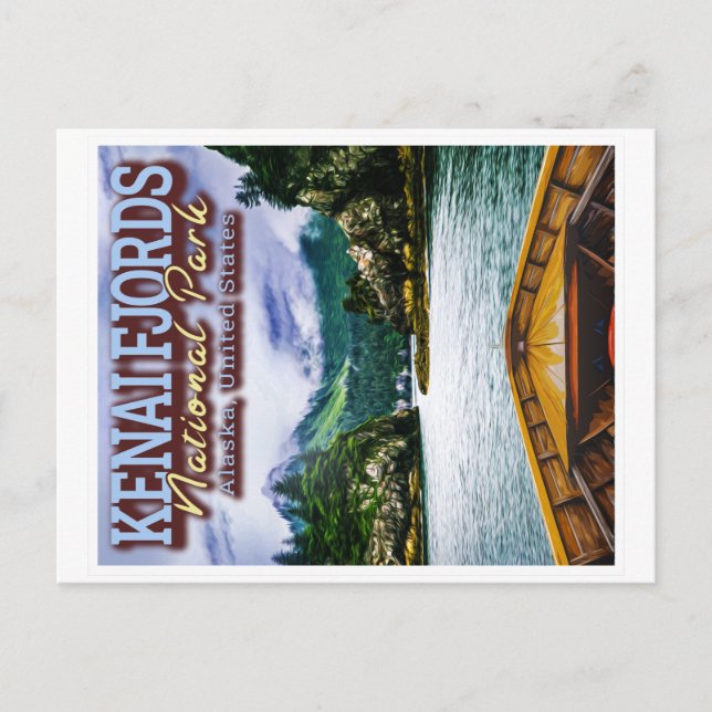 KENAI FJORDS NATIONAL PARK - ALASKA United STATER Vykort (Framsida)