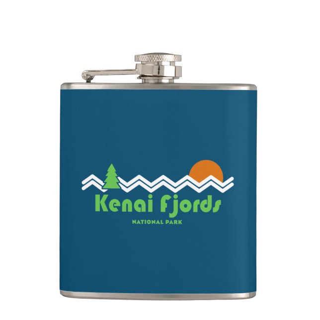 Kenai Fjords National Park Retro Fickplunta (Framsidan)
