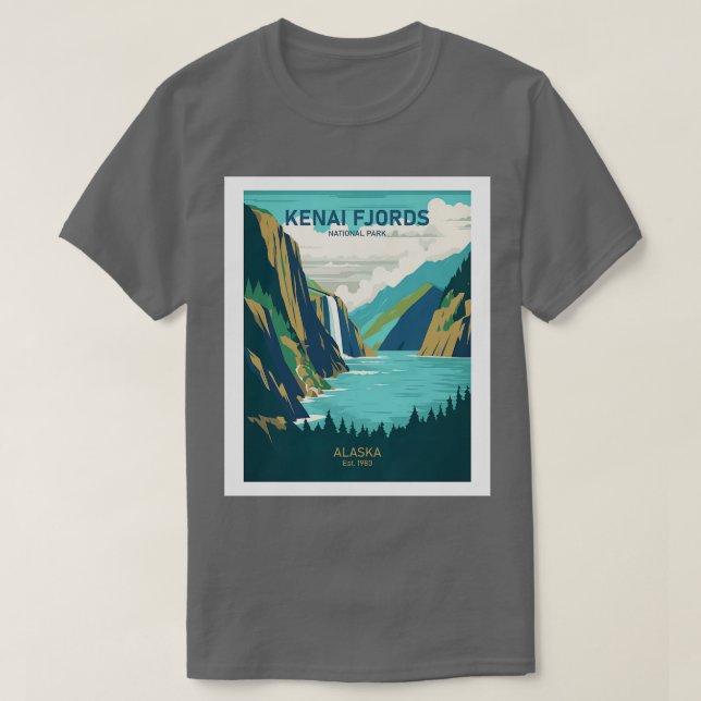 KENAI FJORDS NATIONAL PARK TShirt 1 T Shirt (Design framsida)