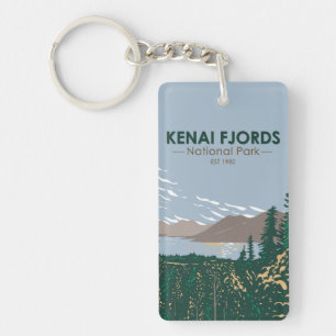 Kenai Fjords National Park Vintage Dubbla Sided