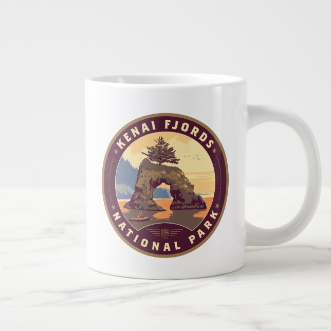 Kenai Fjords National Parker Jumbo Mugg (Höger)
