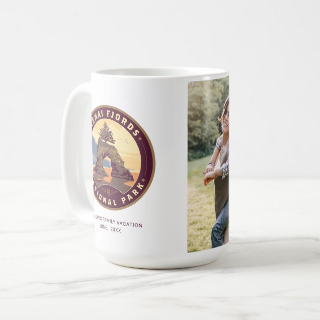 Kenai Fjords National Parker Kaffemugg (Framsida vänster)