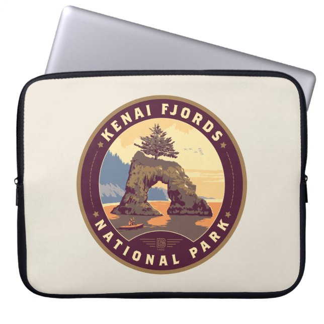 Kenai Fjords National Parker Laptop Fodral (Framsidan)