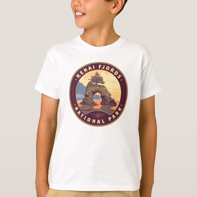 Kenai Fjords National Parks T Shirt (Framsida)