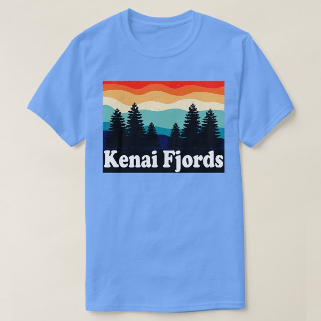 Kenai Fjords nationalpark Alaska T Shirt (Design framsida)