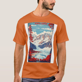 Kenai Fjords nationalpark Alaska USA Vintage Trav T Shirt