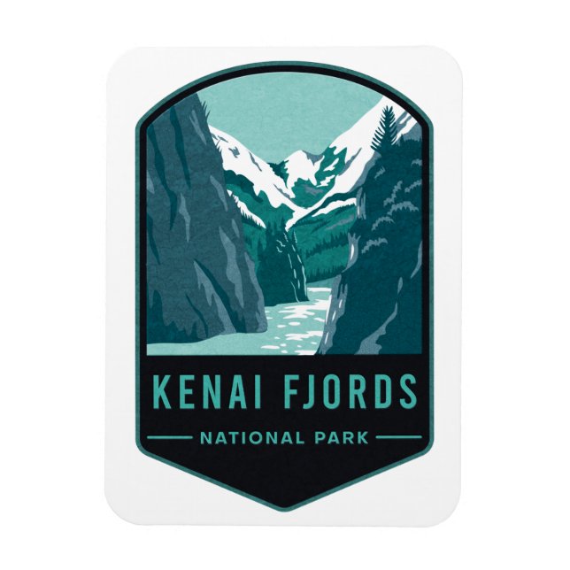 Kenai Fjords nationalpark Magnet (Vertikal)