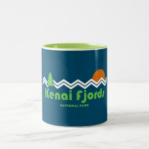 Kenai Fjords nationalpark Retro Två-Tonad Mugg